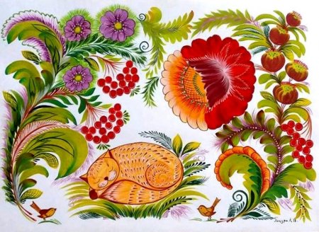 Петриковская роспись Статива