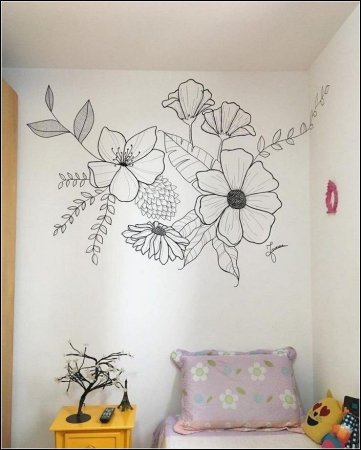 Легкая роспись стен