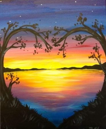 Картина закат