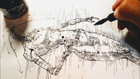 Перо для рисования тушью