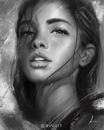 Светотень на лице человека