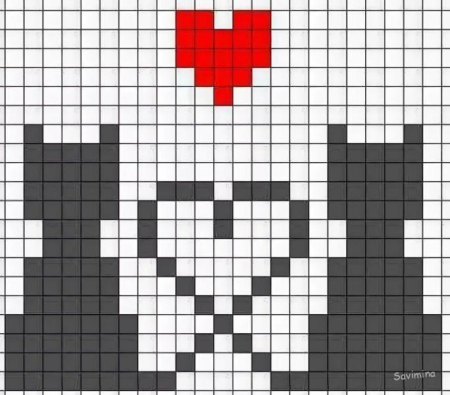 Рисунки в клетку легкие легкие легкие