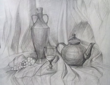 Натюрморт карандашом