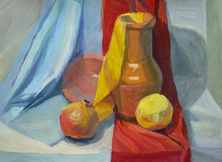 Натюрморт в теплой гамме