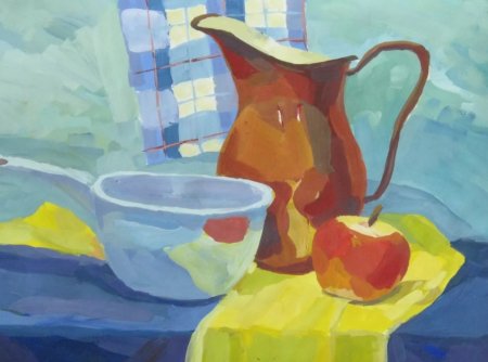 Натюрморт гуашью Академическая живопись