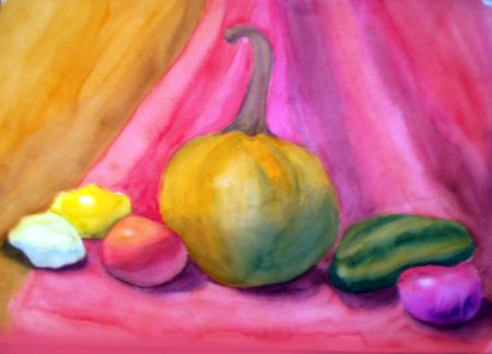 Натюрморт акварелью