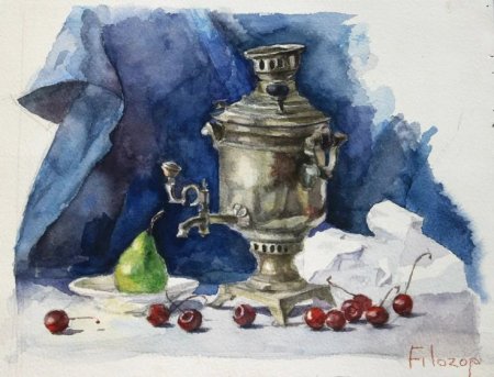 Василий Иванович Суриков самовар