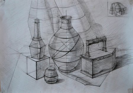 Этапы рисования натюрморта живопись