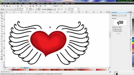 Сердце в coreldraw