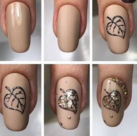 Пейзаж на ногтях