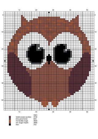 Вышивка 2 Совы