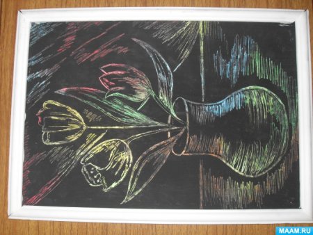 Техника процарапывания в рисовании