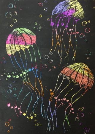 Граттаж техника рисования