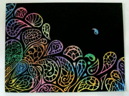 Художественная техника граттаж