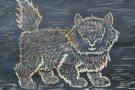 Техника граттаж