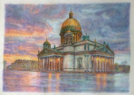 Исаакиевский собор Монферран картина