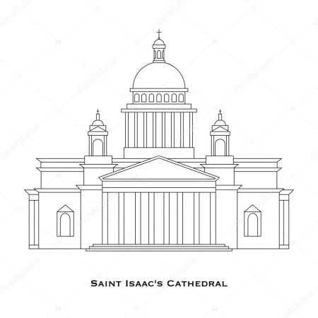 Исаакиевский собор раскраска
