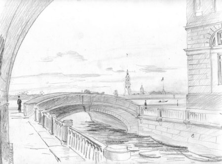 Питерская архитектура рисунок