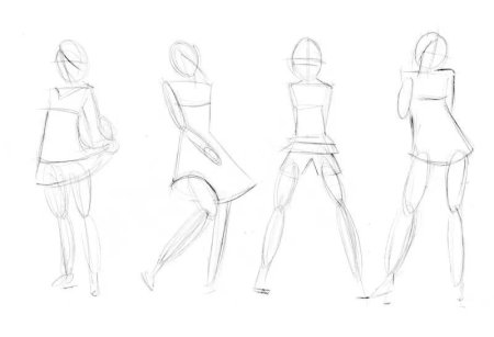 Наброски человека карандашом для начинающих