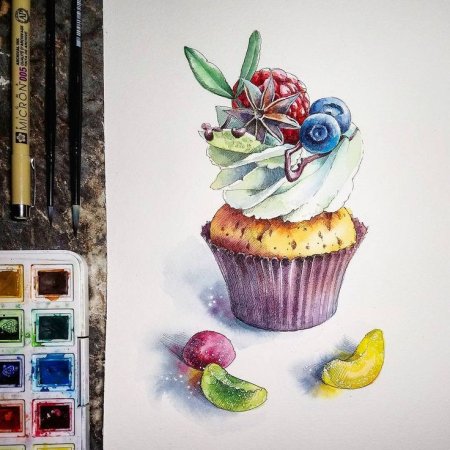 Акварельные скетчи