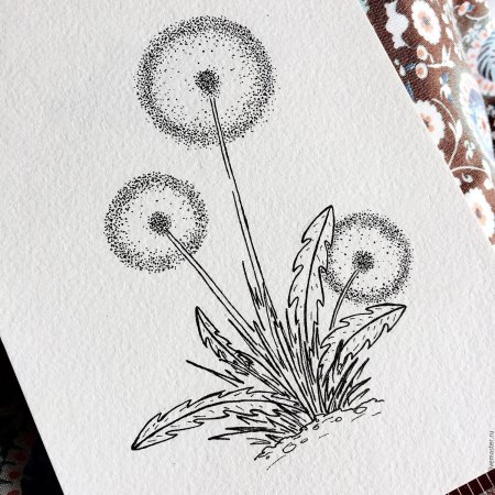 Стилизованный одуванчик