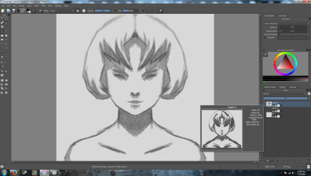 Рисование аниме в Krita