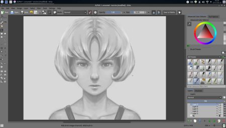 Рисование в Krita