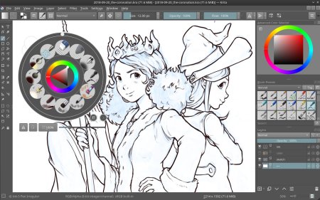 Уроки рисования в Krita