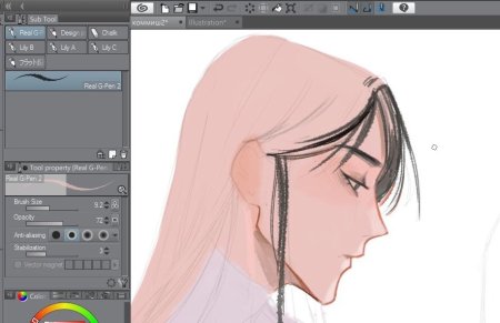 Легкие рисунки в Krita