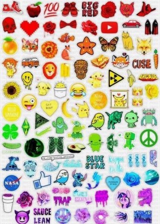 Маленькие красивые наклейки