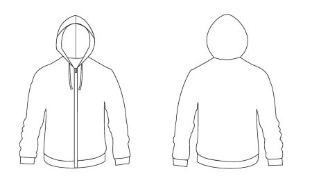 Технический эскиз толстовки