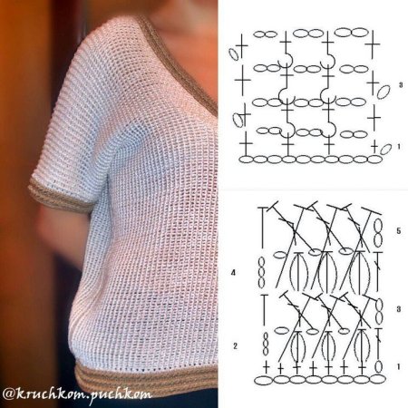 Вязаная кофта крючком для начинающих