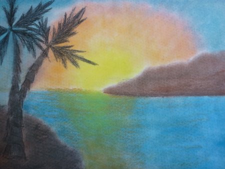 Рисование пастелью для детей