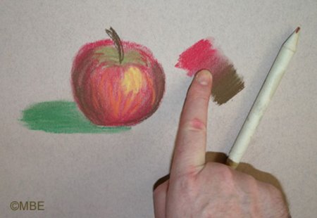 Приемы рисования сухой пастелью