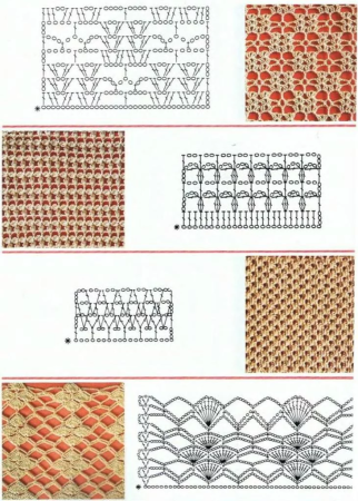 Рисунок вязания крючком схемы для начинающих (50 фото)
