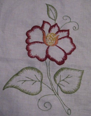 Вышивка гладью для начинающих цветы