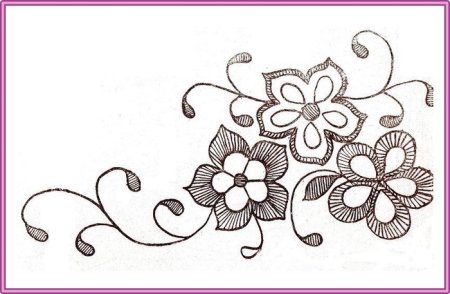 Простые узоры для вышивки гладью