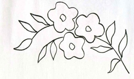 Рисунки для вышивки гладью легкие