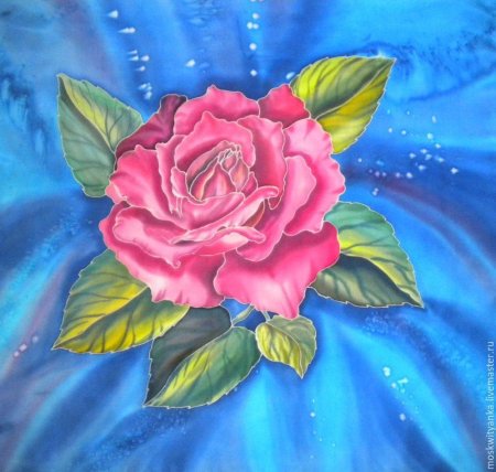 Роспись батик цветы