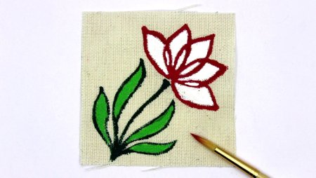 Рисунок на ткани начинающим