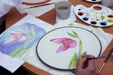 Батик рисование на ткани