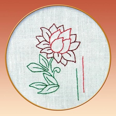 Вышивания для начинающих стебельчатым швом