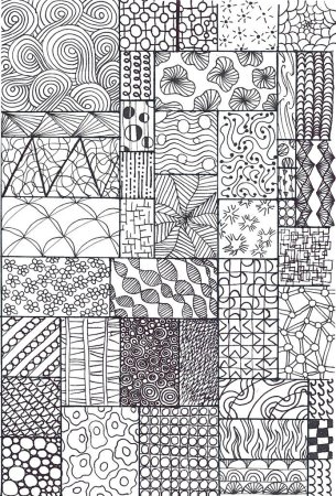 Техника рисования Зентангл и дудлинг