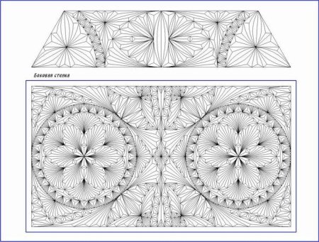Геометрический орнамент для резьбы по дереву