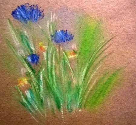 Рисование сухой пастелью для детей