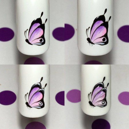 Рисование на ногтях пошагово