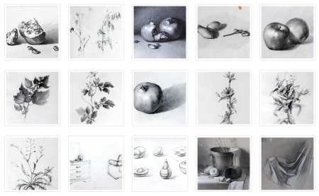 Упражнения по академическому рисунку