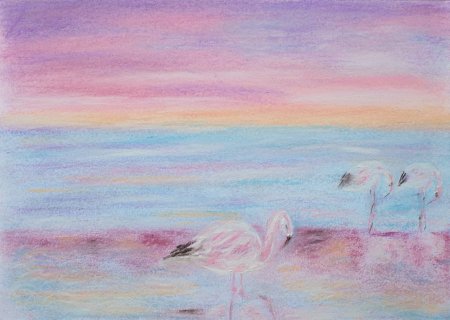 Пастельный рисунок легкий