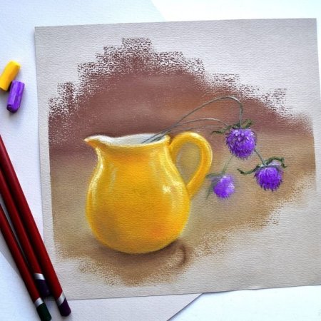 Рисование масляной пастелью