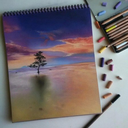 Бумага для рисования пастельными мелками